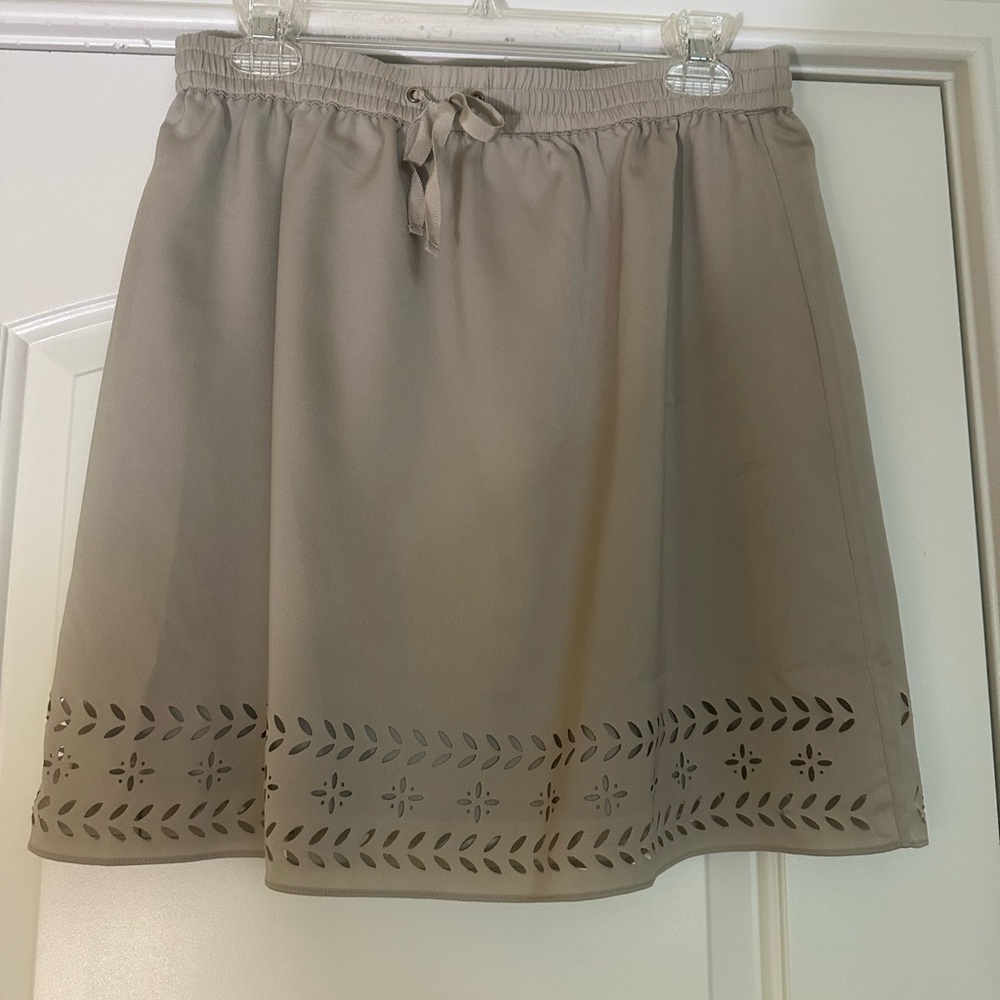 J. Crew Tan A-Line Skirt